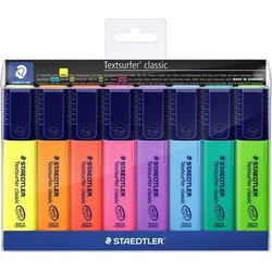 Zvýrazňovač STAEDTLER "Textsurfer classic 364", 8 farieb, 1-5 mm