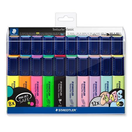 Zvýrazňovače STAEDTLER "Textsurfer Classic", 20 farieb, 1-5 mm 364 WP20
